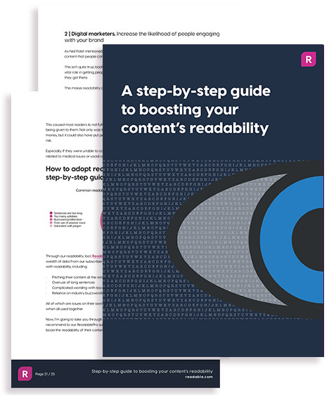 eBook cover: A step-by-step guide to boosting your content’s readability