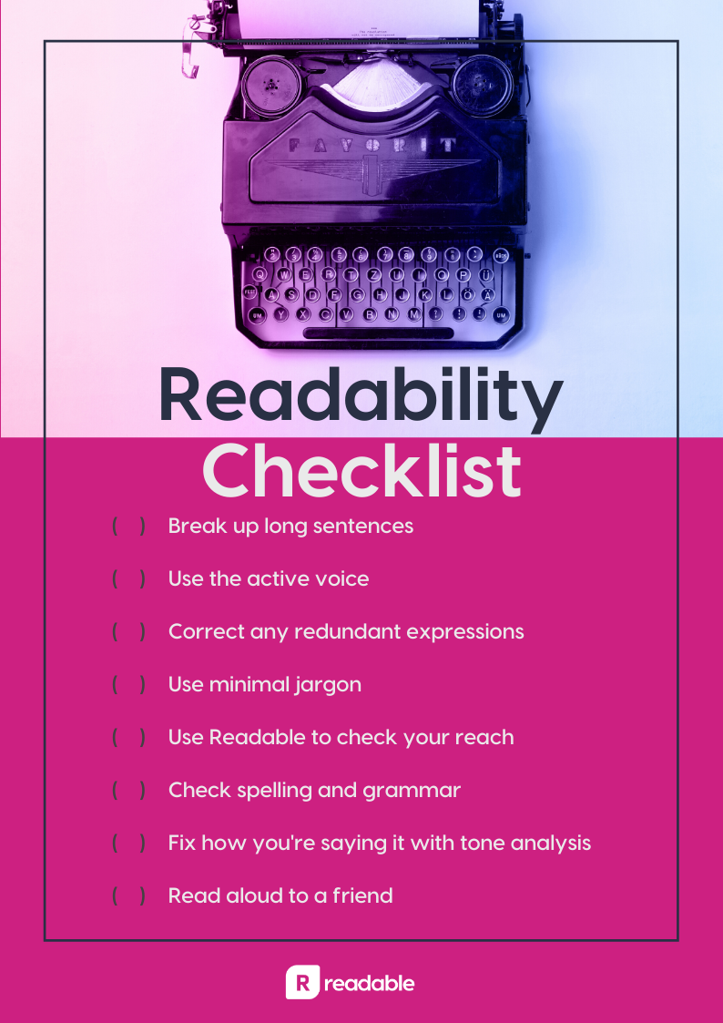 what is another word for readability