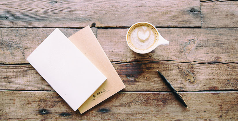 letter writing set on table with coffee | Readable, free readability test