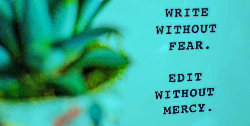 Text 'write without fear, edit without mercy' | Readable, free readability test for editing and proofreading