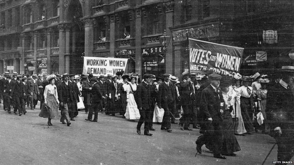 Working women demand the vote